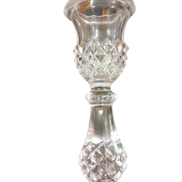 Vintage French Crystal d' Arques Durand Longchamp Single 6.75" Candleholder - Picture 2 of 6